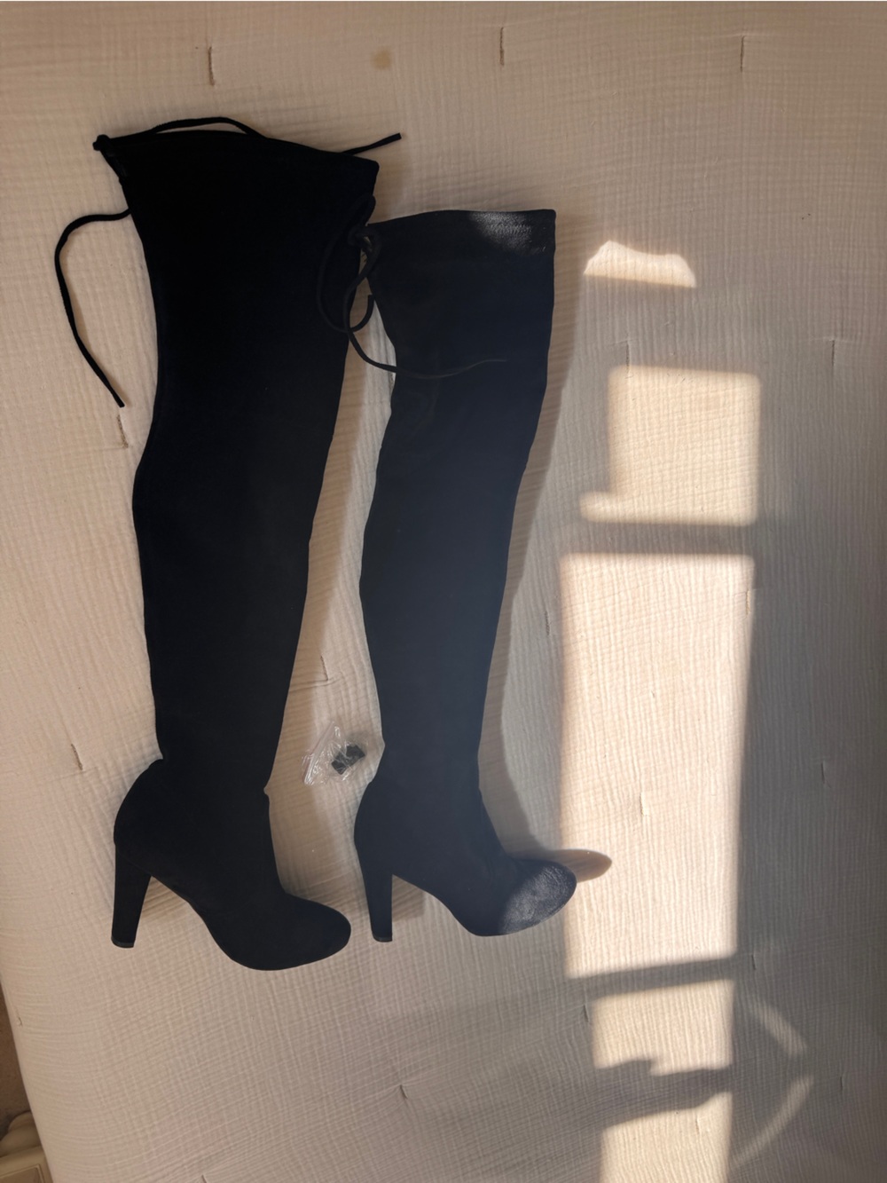 Kaitlyn Pan over the knee micro suede new boots size 7 highland stuart weitzman